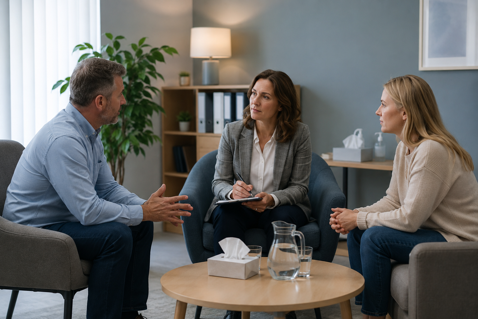 Families choosing mediation for calm, constructive support